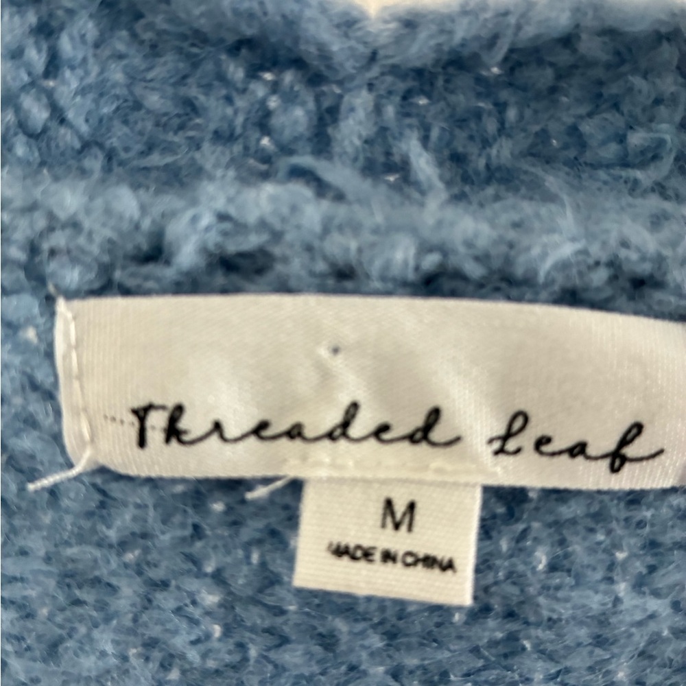 Threaded Leaf 3D Heart Patterned Women's Sweater … - image 4